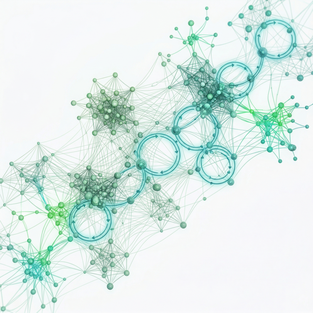 Interconnected protein systems visualized